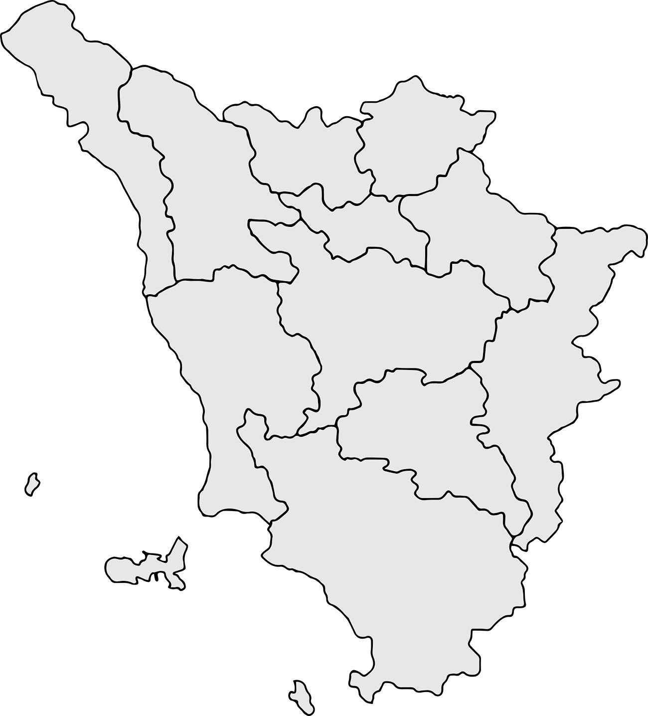 Mappa della Toscana - PHElettronica.it